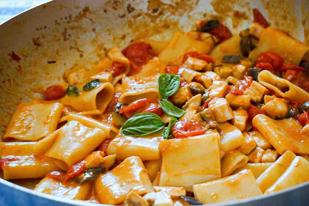 Paccheri melanzane e ricotta