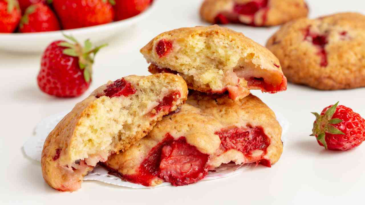 biscotti con fragole