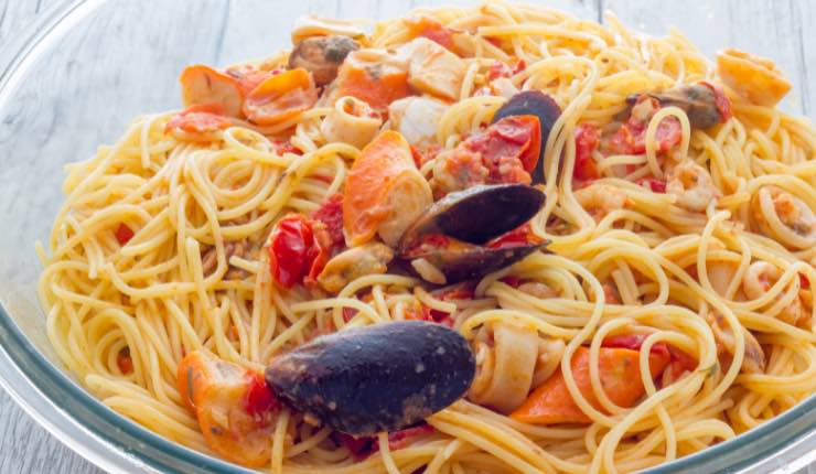 Spaghetti con pesce