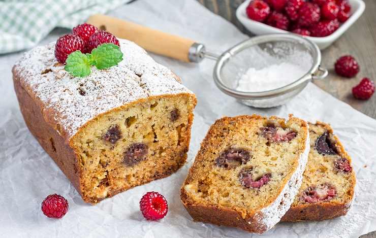 Plumcake ai lamponi 