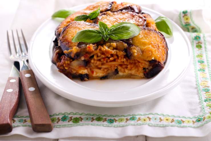 Timballo di melanzane