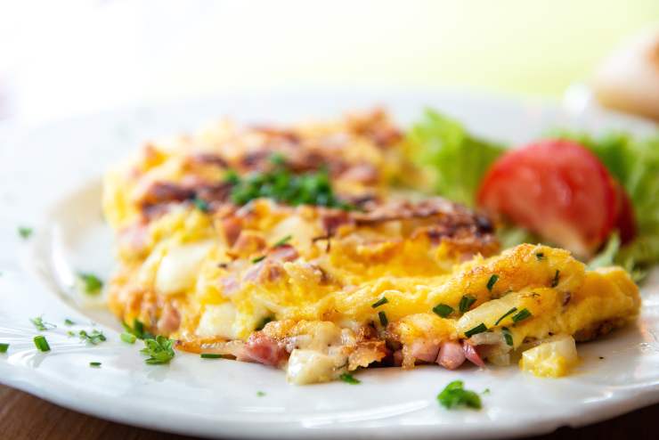 Frittata con prosciutto