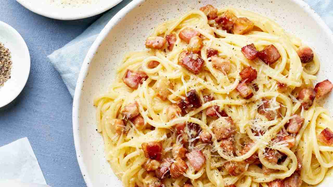 pasta alla carbonara light