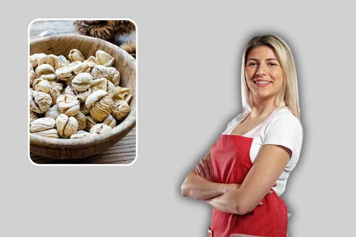 Metodo più rapido per la preparazione delle castagne secche