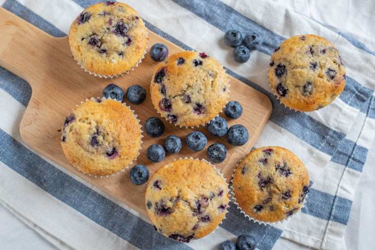 muffin ai mirtilli ricetta