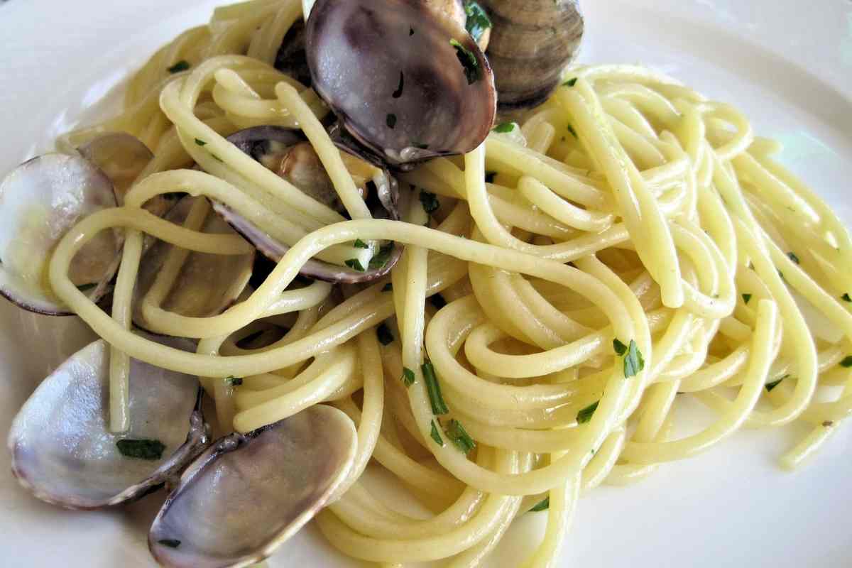 pasta con le vongole, formato giusto