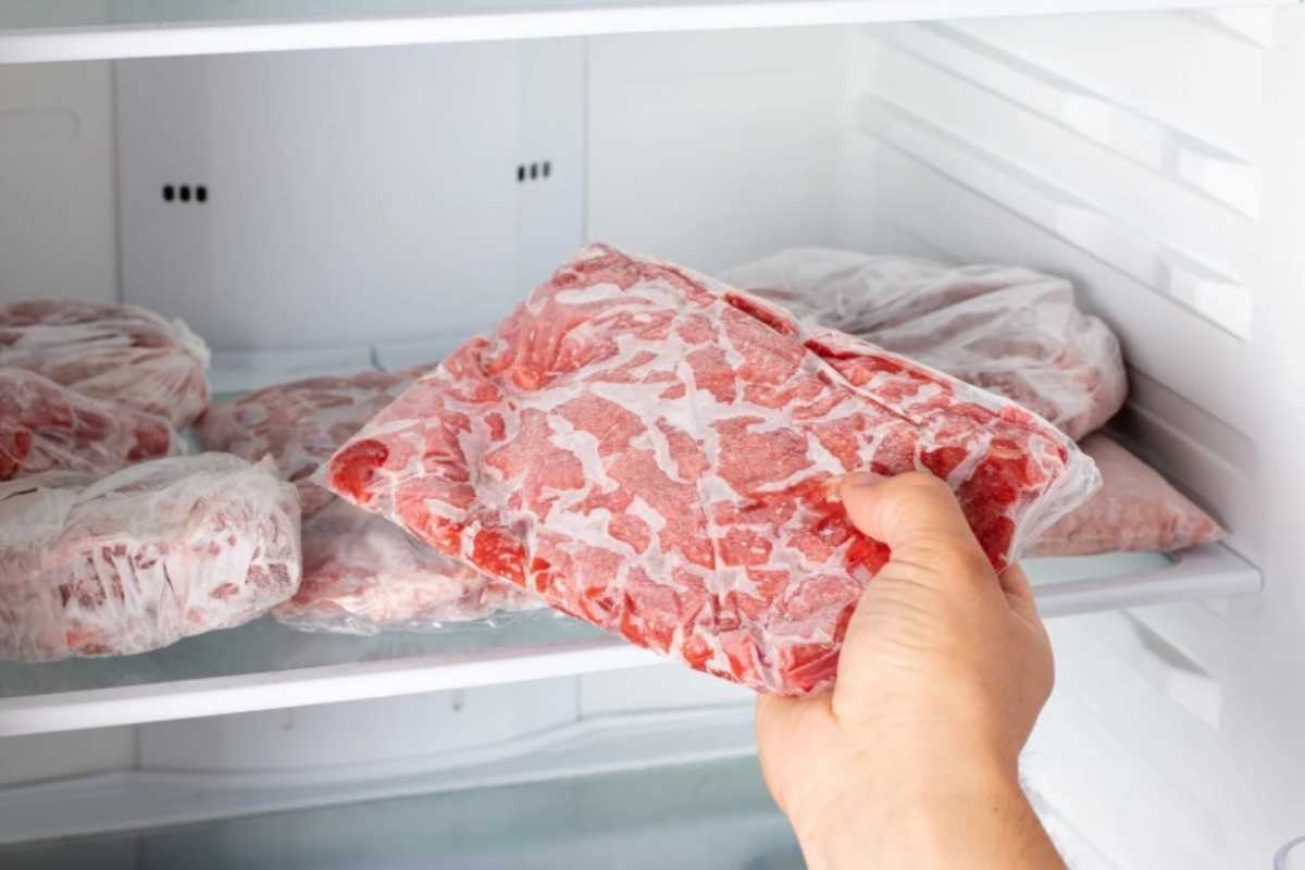 Carne in freezer